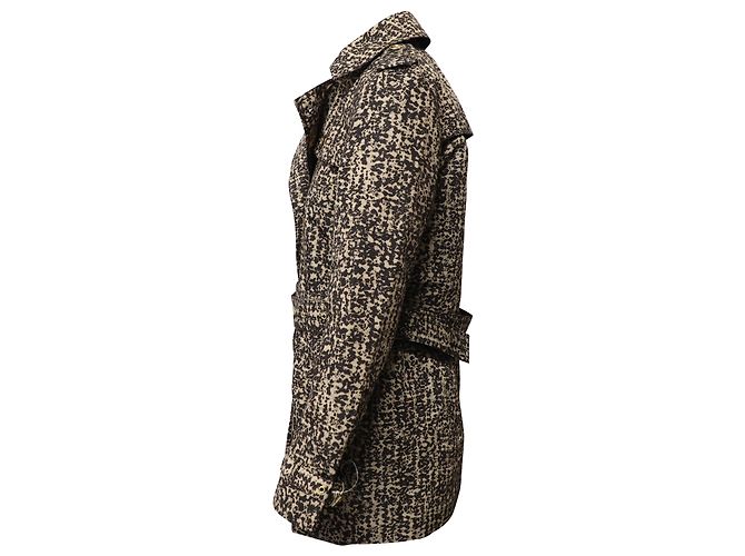 Gabardina estampada en poliéster marrón de Michael Kors Castaño - vista 3