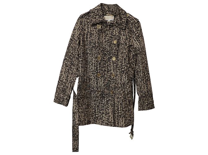 Gabardina estampada en poliéster marrón de Michael Kors Castaño - vista 4
