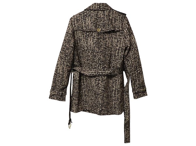 Gabardina estampada en poliéster marrón de Michael Kors Castaño - vista 5