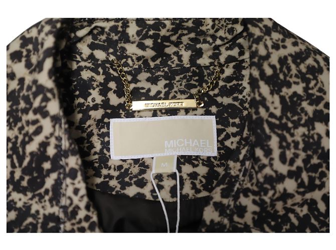 Gabardina estampada en poliéster marrón de Michael Kors Castaño - vista 8