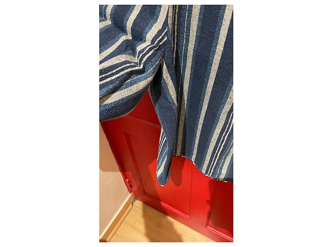 Gonna culotte Chloé a righe blu indaco ed ecru Multicolore - vista 3