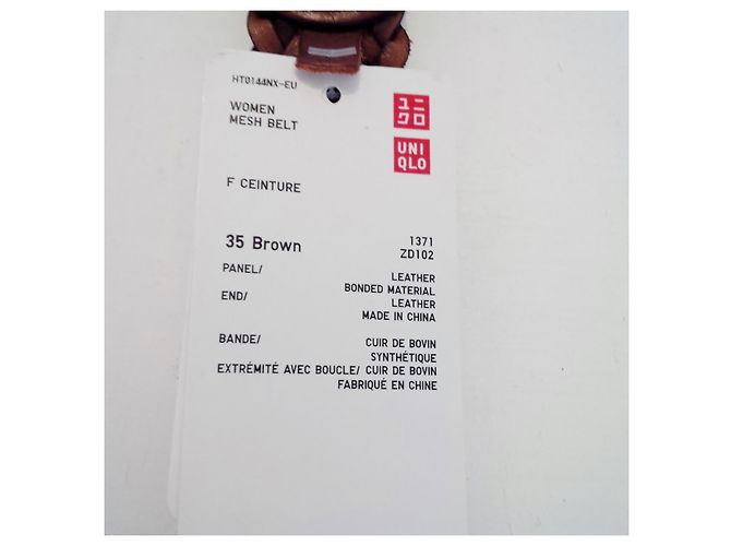 Uniqlo Geflochtener Ledergürtel. Neu mit Tag. - Ansicht 7