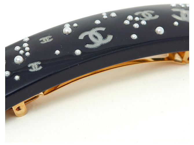 Chanel Haarschmuck Marineblau - Ansicht 6