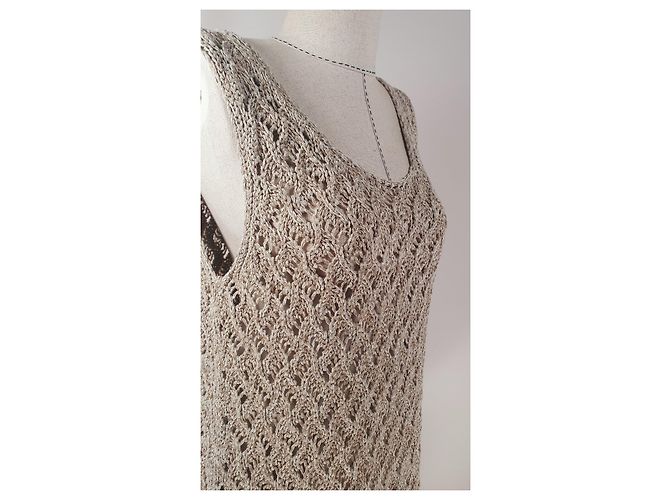 Fabiana Filippi Leinen Tanktop Beige - Ansicht 2