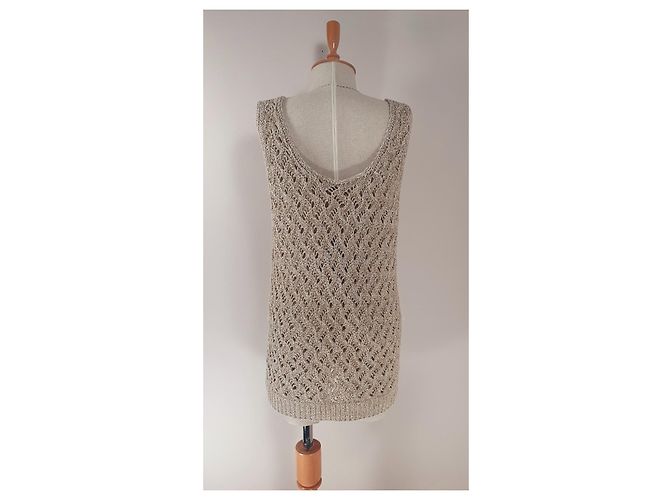Fabiana Filippi Leinen Tanktop Beige - Ansicht 4