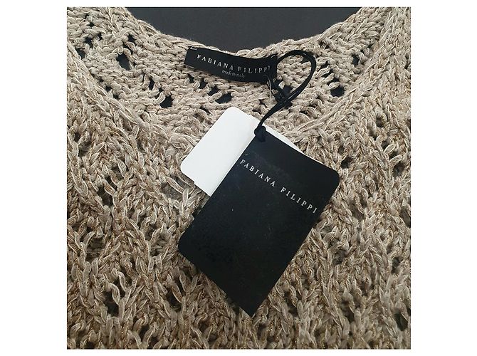 Fabiana Filippi Leinen Tanktop Beige - Ansicht 5