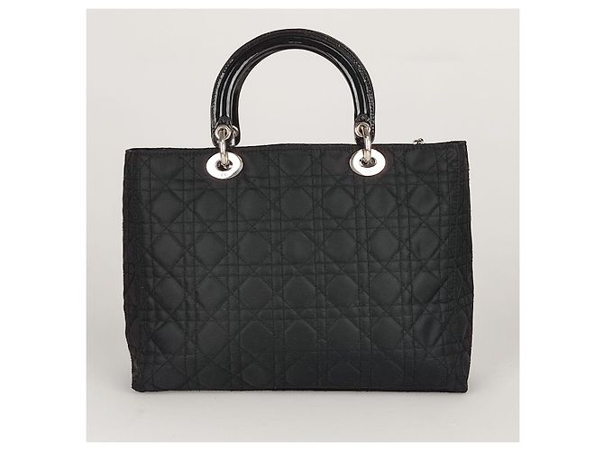 Christian Dior borsa a mano Lady Dior nera misura grande - vista 6
