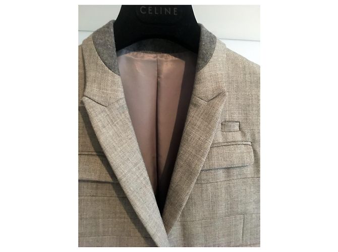 Undercover 100% Lana. Hecho en Japón. Castaño Azul Gris - vista 14