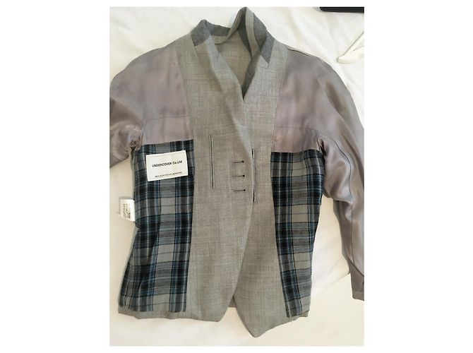 Undercover 100% Lana. Hecho en Japón. Castaño Azul Gris - vista 16