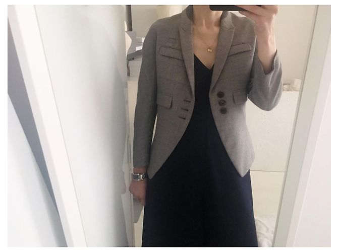Undercover 100% Lana. Hecho en Japón. Castaño Azul Gris - vista 2