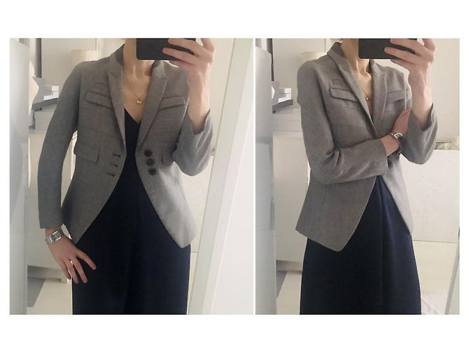 Undercover 100% Lana. Hecho en Japón. Castaño Azul Gris - vista 5