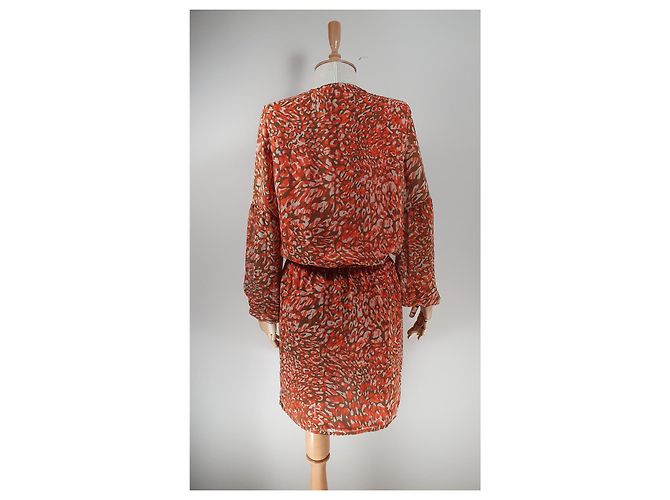 Michael Kors Kleid Orange aus Polyester Größe S Mehrfarben - Ansicht 4