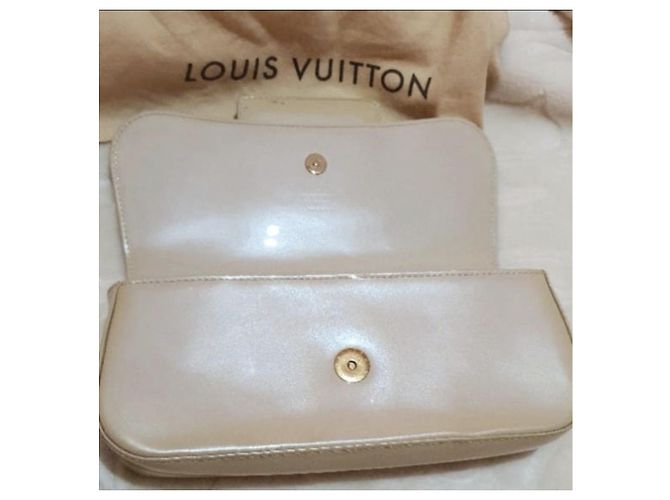 Sobe Borsa Louis Vuitton charol sobria Beige D'oro - vista 10