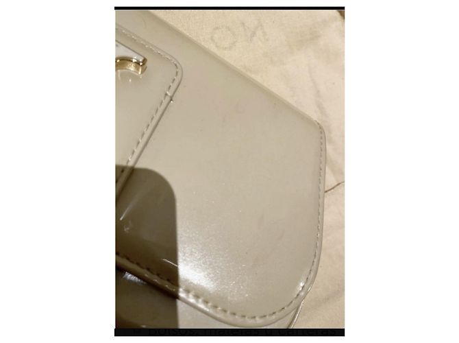 Sobe Borsa Louis Vuitton charol sobria Beige D'oro - vista 4