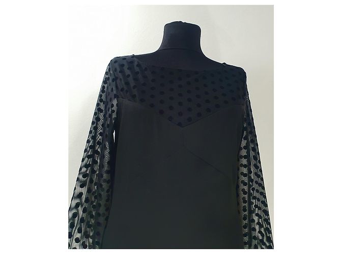 Armani Jeans Kleid aus schwarzer Viskose - Ansicht 3