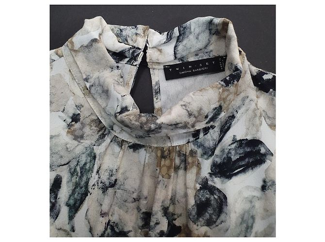 Top de viscosa Twin Set Simona Barbieri Multicolor - vista 7