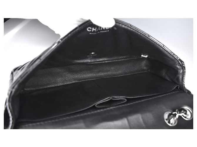 Timeless Chanel Borsa con patta nera classica senza tempo 25 cm Nero - vista 12