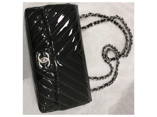 Timeless Chanel Borsa con patta nera classica senza tempo 25 cm Nero - vista 18