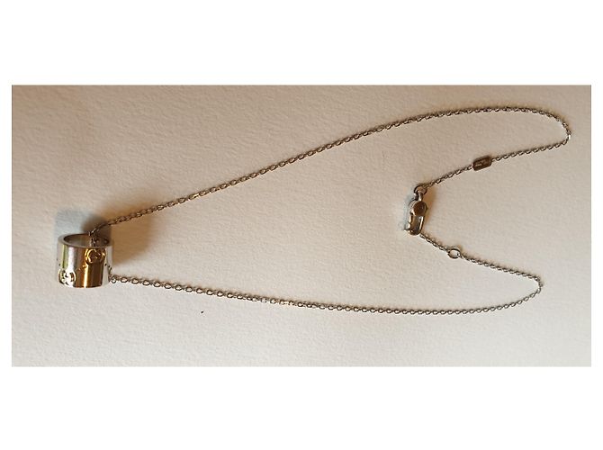 Collana Gucci ICON in oro bianco Argento - vista 10