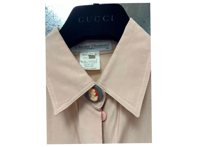 Camisa Chantal Thomass Smock de Viscosa Rosa Beige - vista 6