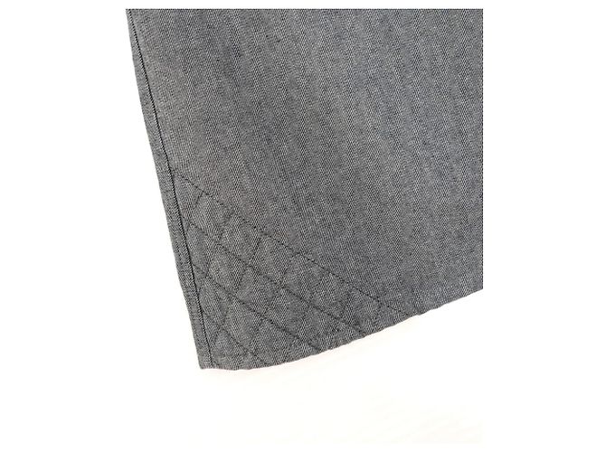 Cruzeiro Chanel 2002 Saia jeans com babado e arco - vista 10