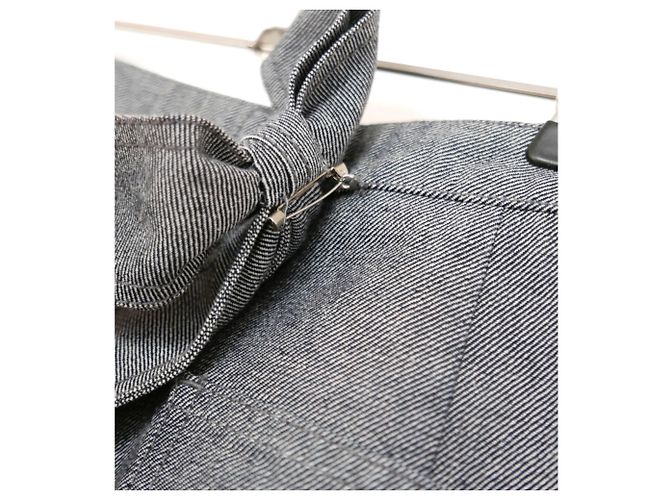 Cruzeiro Chanel 2002 Saia jeans com babado e arco - vista 9