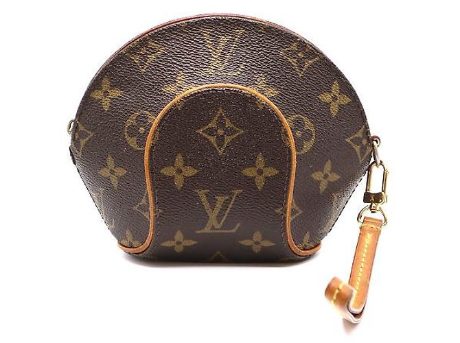 Louis Vuitton Ellipse Wristlet Clutch Monogram Canvas Marrone - vista 2