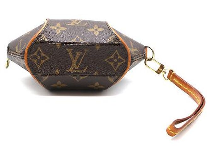 Louis Vuitton Ellipse Wristlet Clutch Monogram Canvas Marrone - vista 4