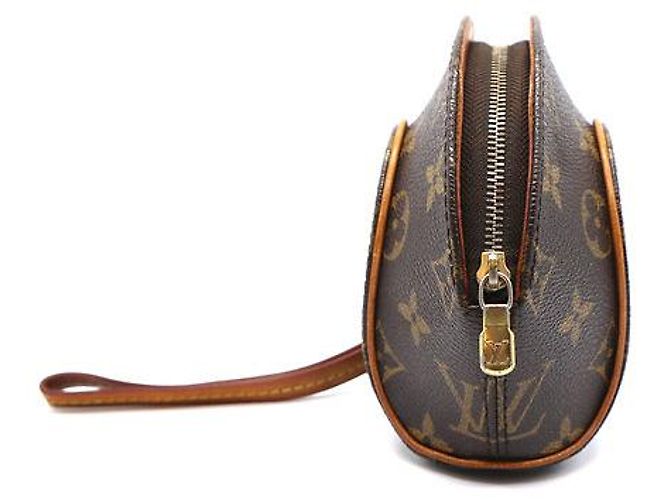 Louis Vuitton Ellipse Wristlet Clutch Monogram Canvas Marrone - vista 11