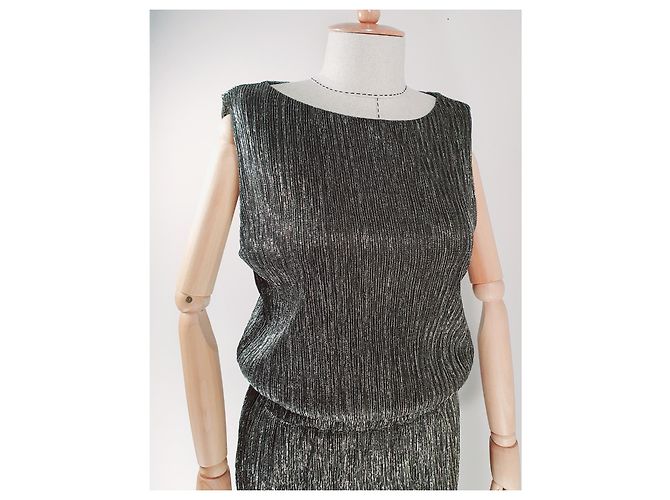 Day Birger & Mikkelsen Goldenes Kleid Silber - Ansicht 3