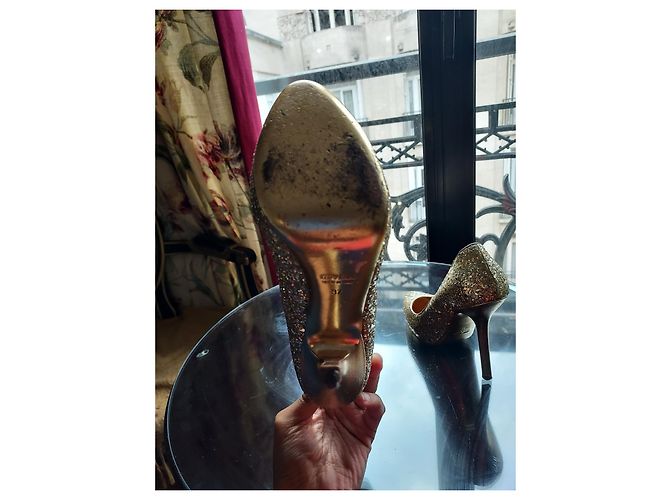 Décolleté Miu Miu Oro D'oro - vista 5