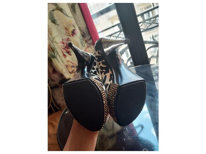 Décolleté con plateau Giuseppe Zanotti Leopardata 37.5 Stampa leopardo - vista 2