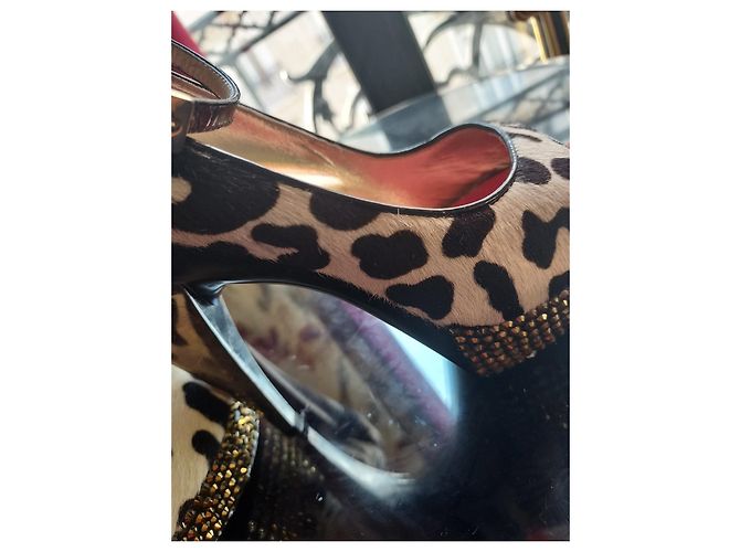 Décolleté con plateau Giuseppe Zanotti Leopardata 37.5 Stampa leopardo - vista 5