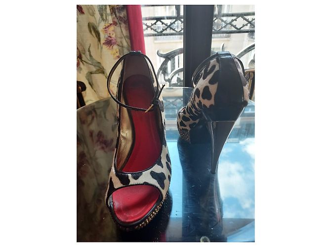 Décolleté con plateau Giuseppe Zanotti Leopardata 37.5 Stampa leopardo - vista 6
