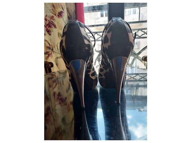 Décolleté con plateau Giuseppe Zanotti Leopardata 37.5 Stampa leopardo - vista 7