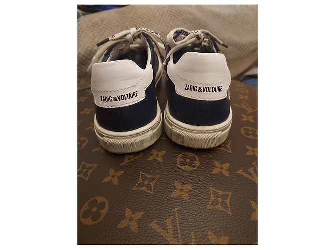 Zadig & Voltaire Sneakers Navy Blue Leather - view 4