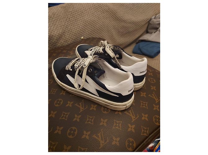 Zadig & Voltaire Sneakers Navy Blue Leather - view 6