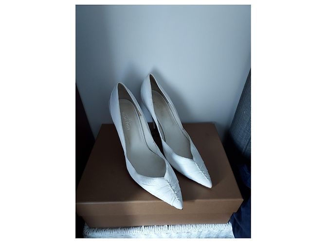 Décolleté Michel Perry in pelle bianca 37 Bianco - vista 7