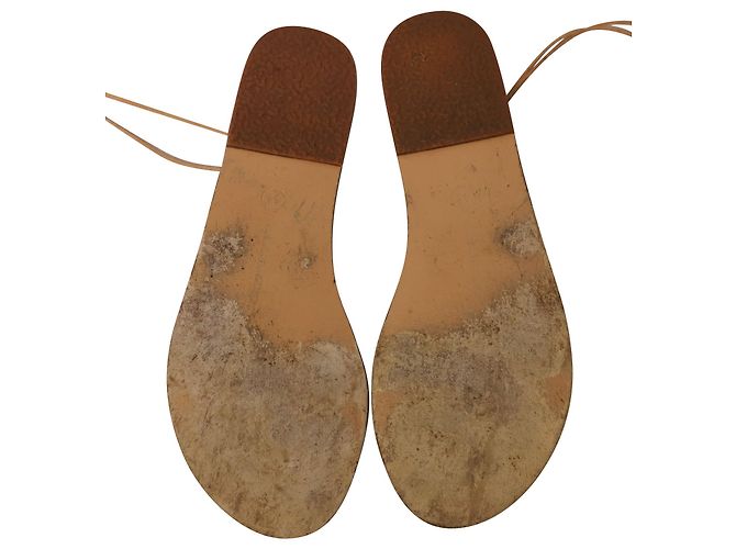 Ancient Greek Sandals Sandali della Grecia Antica Sandali Alcyone in Pelle Marrone - vista 5