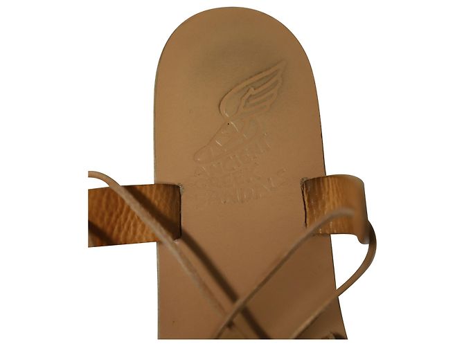 Ancient Greek Sandals Sandali della Grecia Antica Sandali Alcyone in Pelle Marrone - vista 7