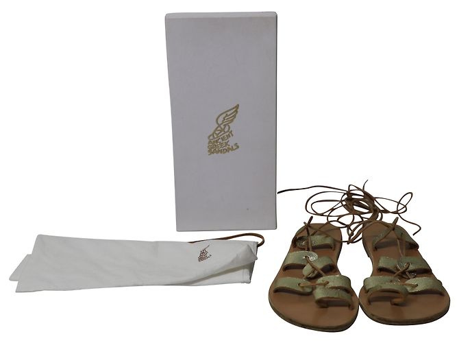 Ancient Greek Sandals Sandali della Grecia Antica Sandali Alcyone in Pelle Marrone - vista 8
