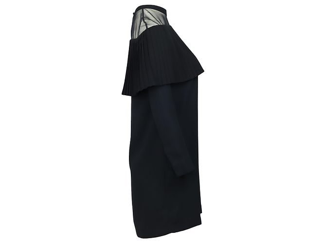 Maje Remia Minikleid aus schwarzem Polyester - Ansicht 2