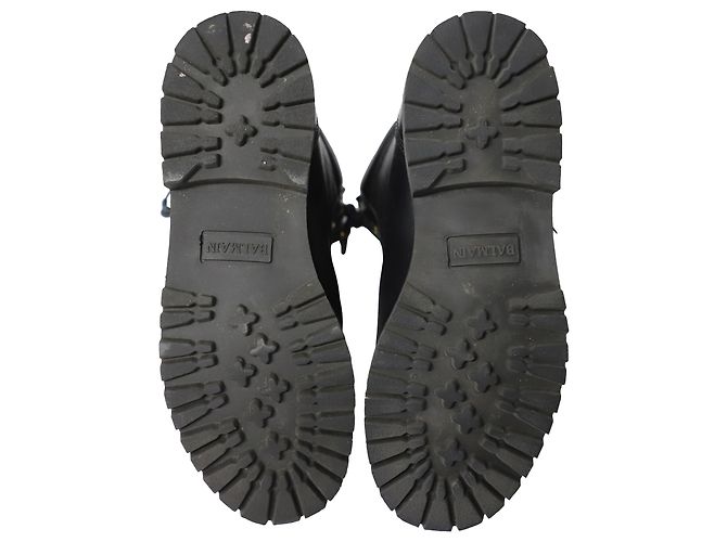 Stivaletti Balmain Taiga in Pelle Nera Nero - vista 5