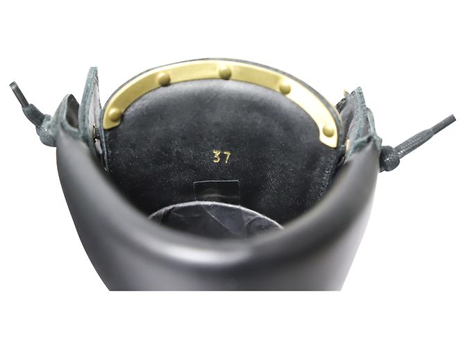 Stivaletti Balmain Taiga in Pelle Nera Nero - vista 6