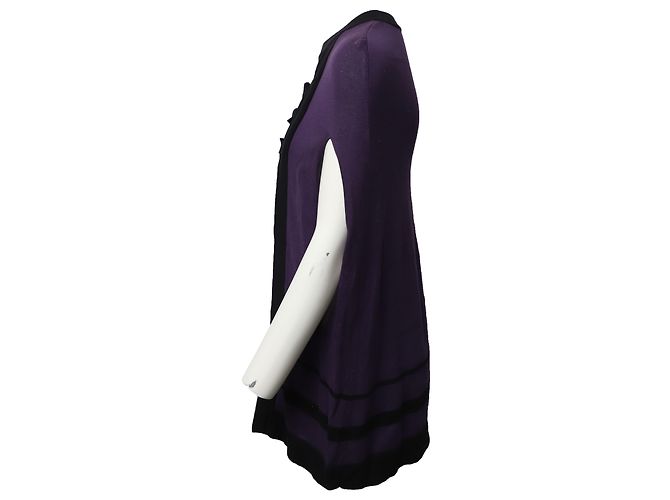 Capa de punto de algodón morado de Temperley London Púrpura - vista 2