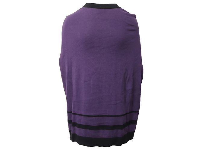 Capa de punto de algodón morado de Temperley London Púrpura - vista 3