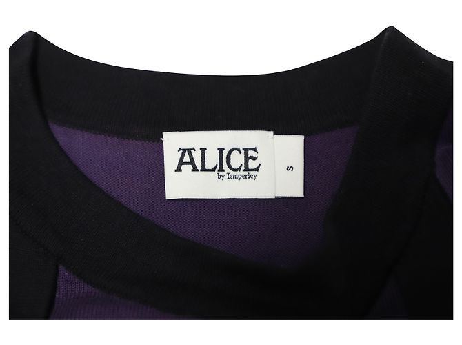 Capa de punto de algodón morado de Temperley London Púrpura - vista 5