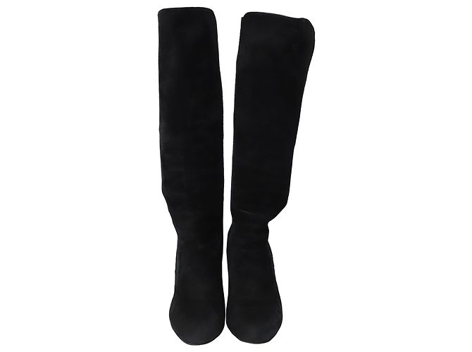 Stuart WeitzmanLivia 80 Bottines en Daim Noir - vue 2