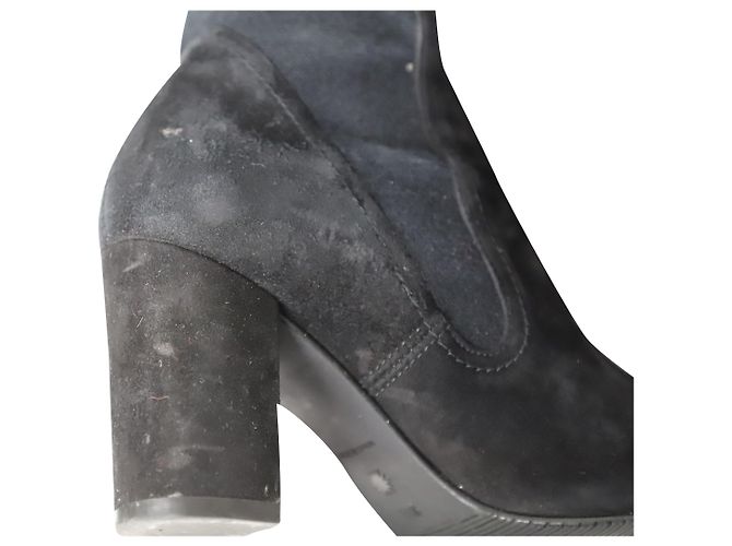 Stuart WeitzmanLivia 80 Bottines en Daim Noir - vue 7