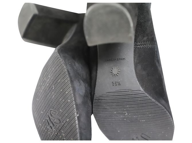 Stuart WeitzmanLivia 80 Bottines en Daim Noir - vue 8